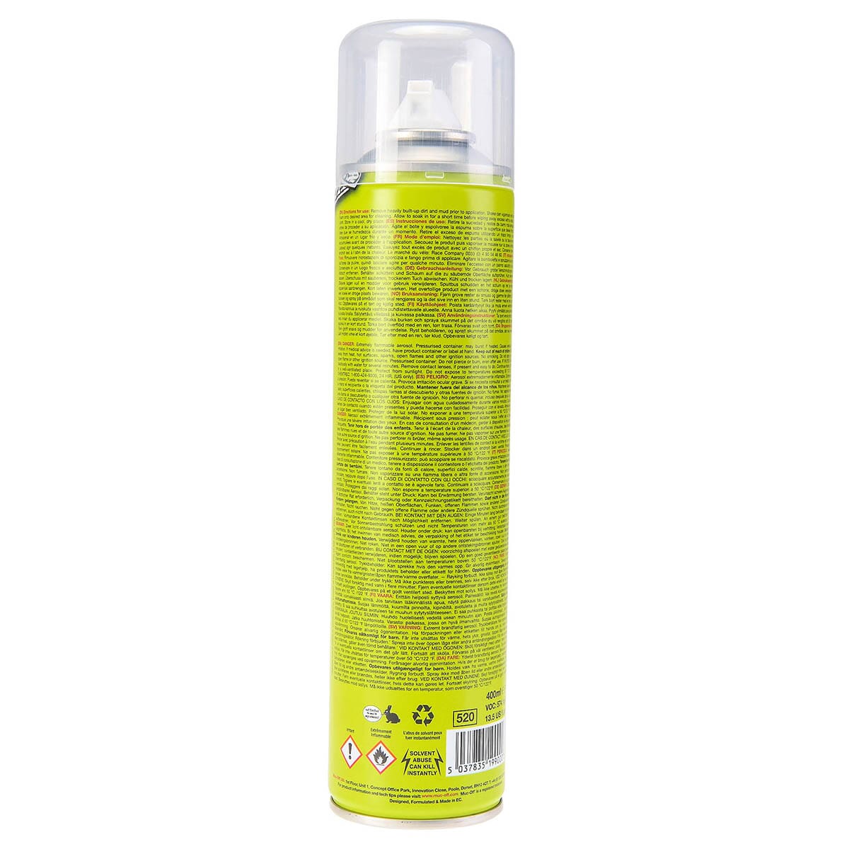 Mousse Nettoyante pour Casque MUC-OFF (400 ml) - Image 2