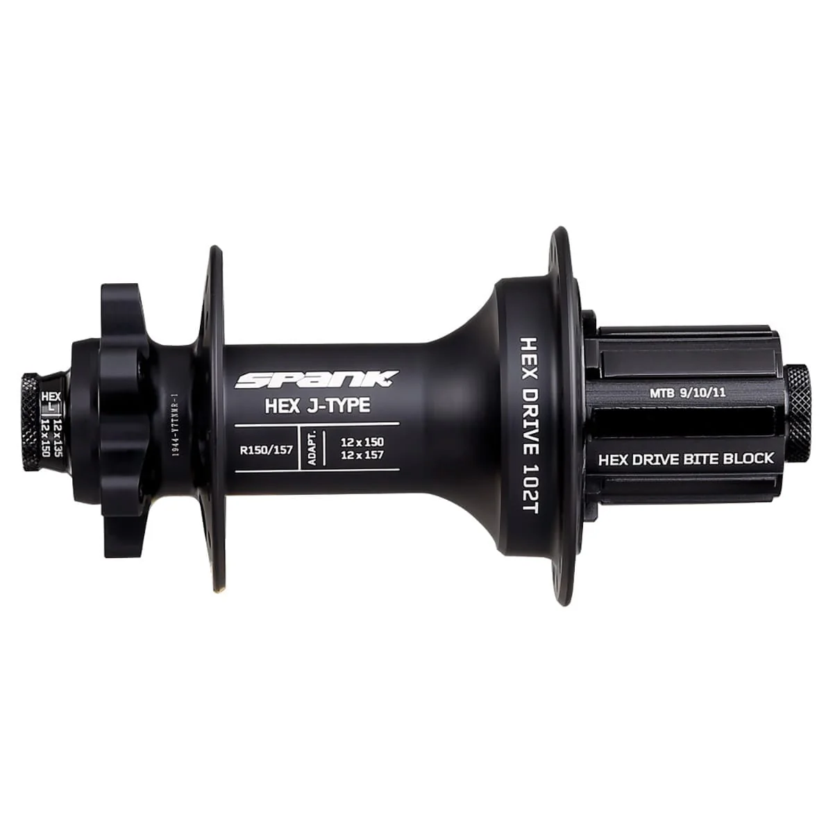 Moyeu Arrière SPANK HEX DRIVE 102T 12x150/157 mm Noir - Image 3