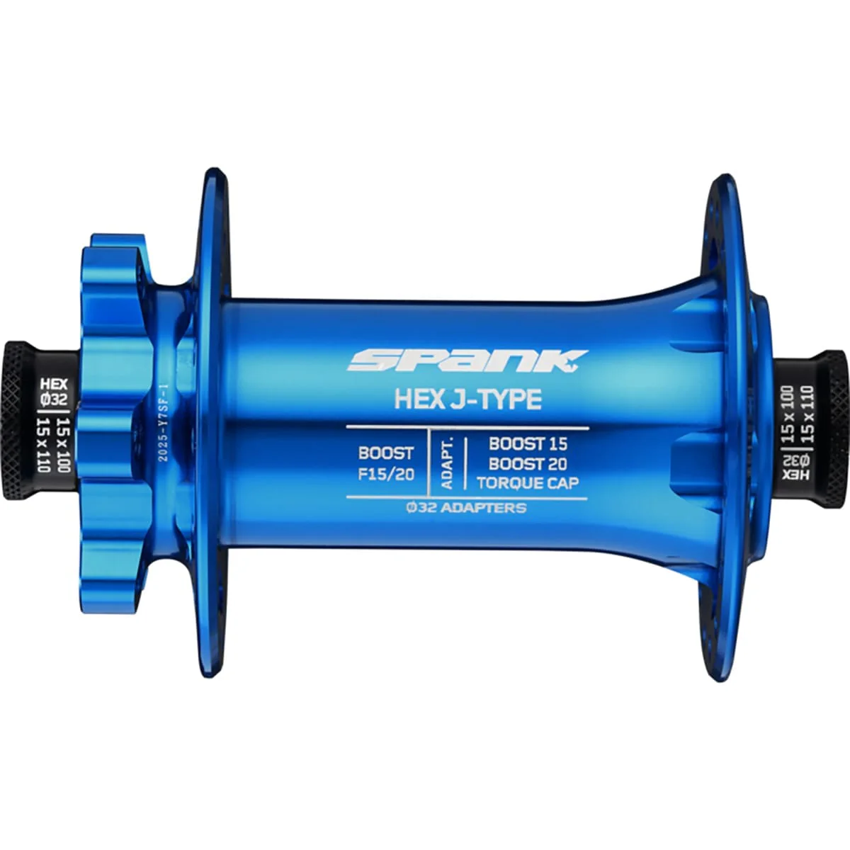 Moyeu Avant SPANK HEX J-Type 15/20 mm Boost Bleu