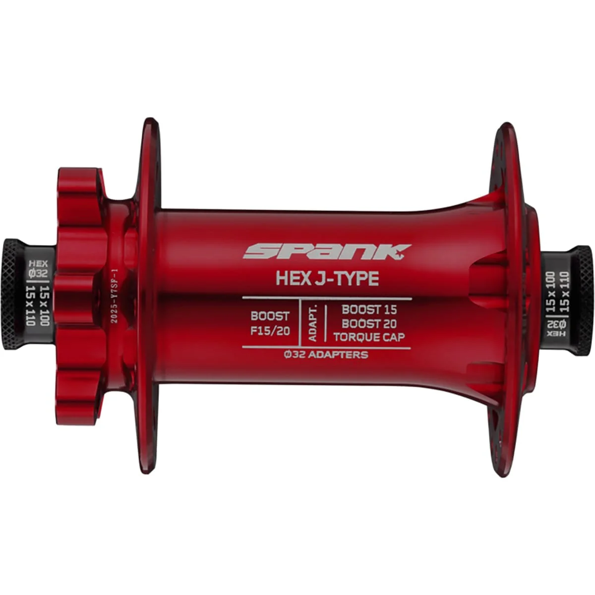 Moyeu Avant SPANK HEX J-Type 15/20 mm Boost Rouge