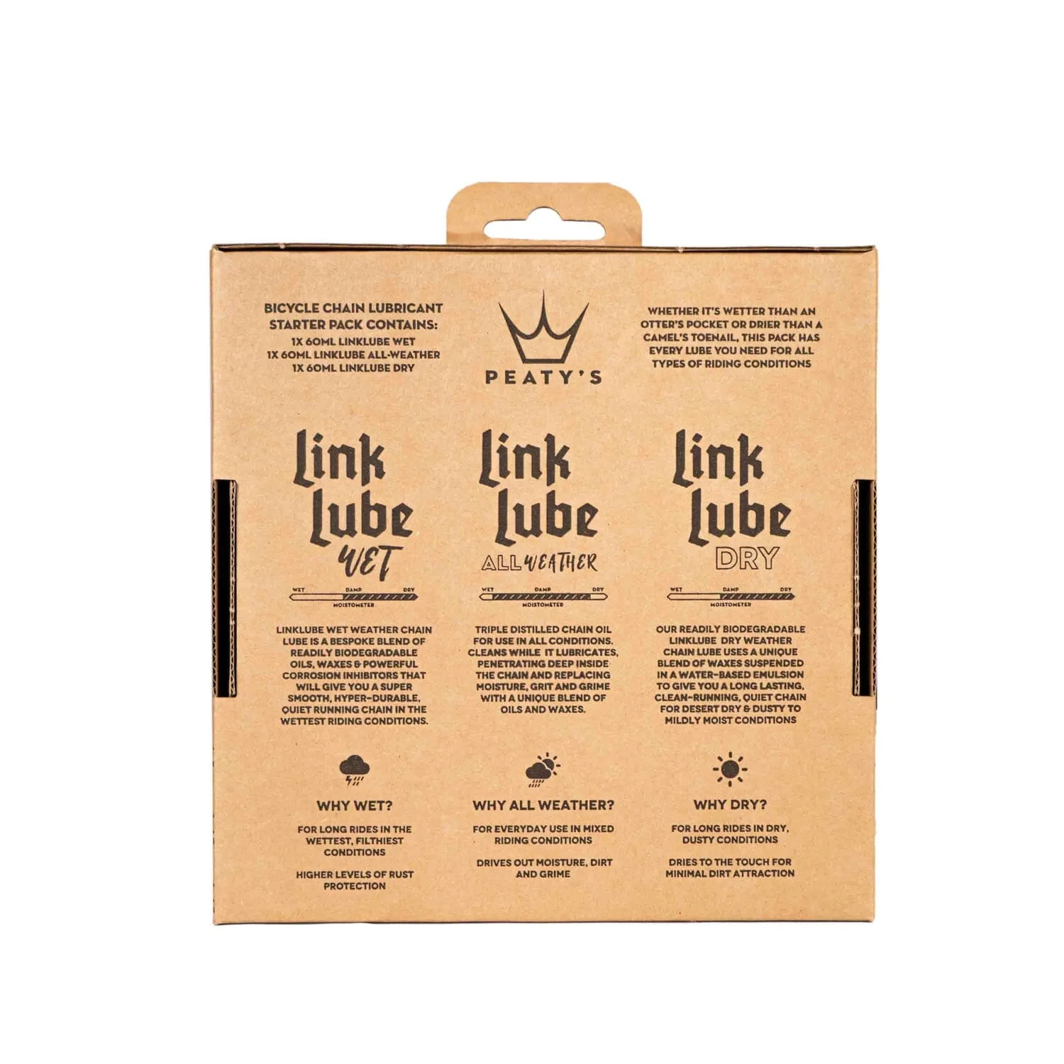 Pack Lubrifiants Toutes Conditions PEATY'S LINKLUBE ALL SEASONS ( 3 x 60 ml) - Image 2