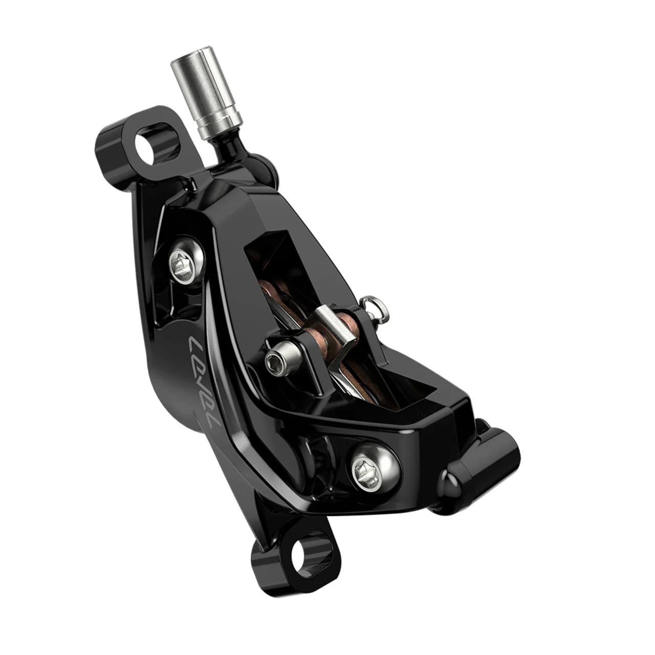 Paire de Freins SRAM LEVEL SILVER STEALTH 4 pistons Noir - Image 4