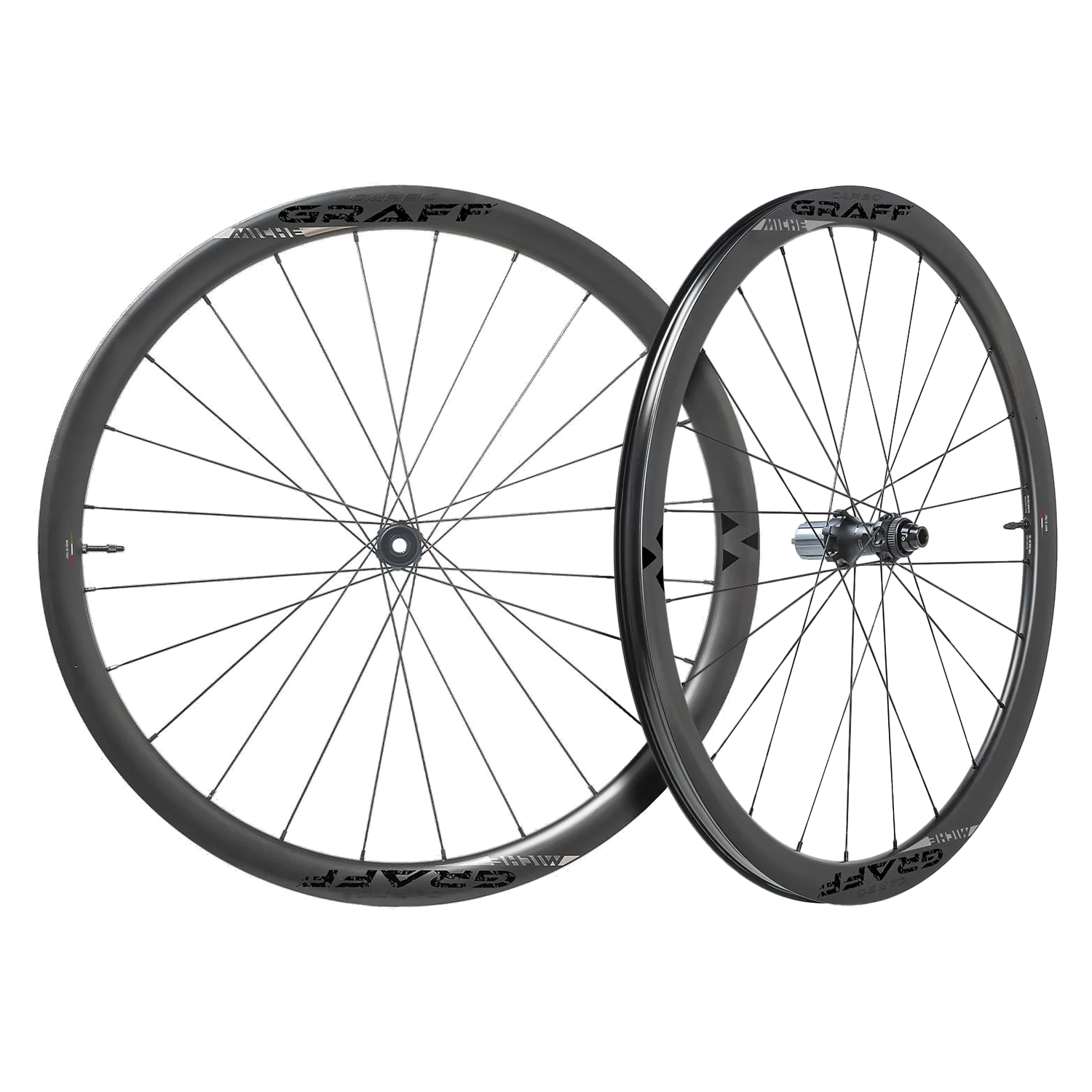 Paire de Roues MICHE CARBO GRAFF EVO DISC Tubeless Ready (Center Lock)