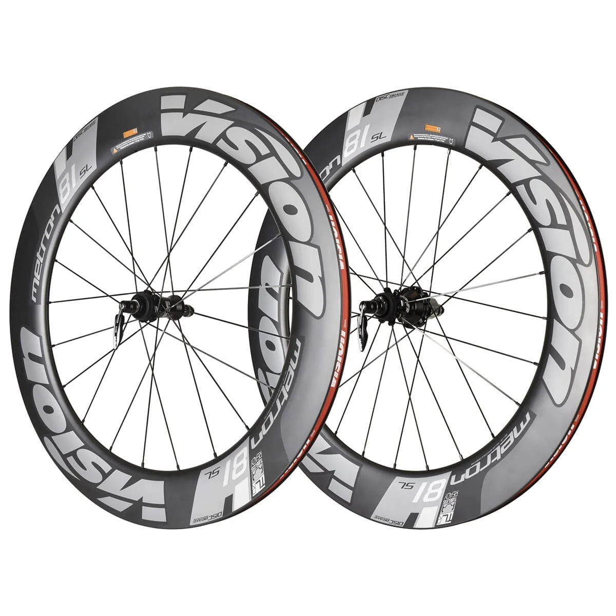Paire de Roues VISION METRON 81 SL DISC Tubeless Ready (Center Lock)