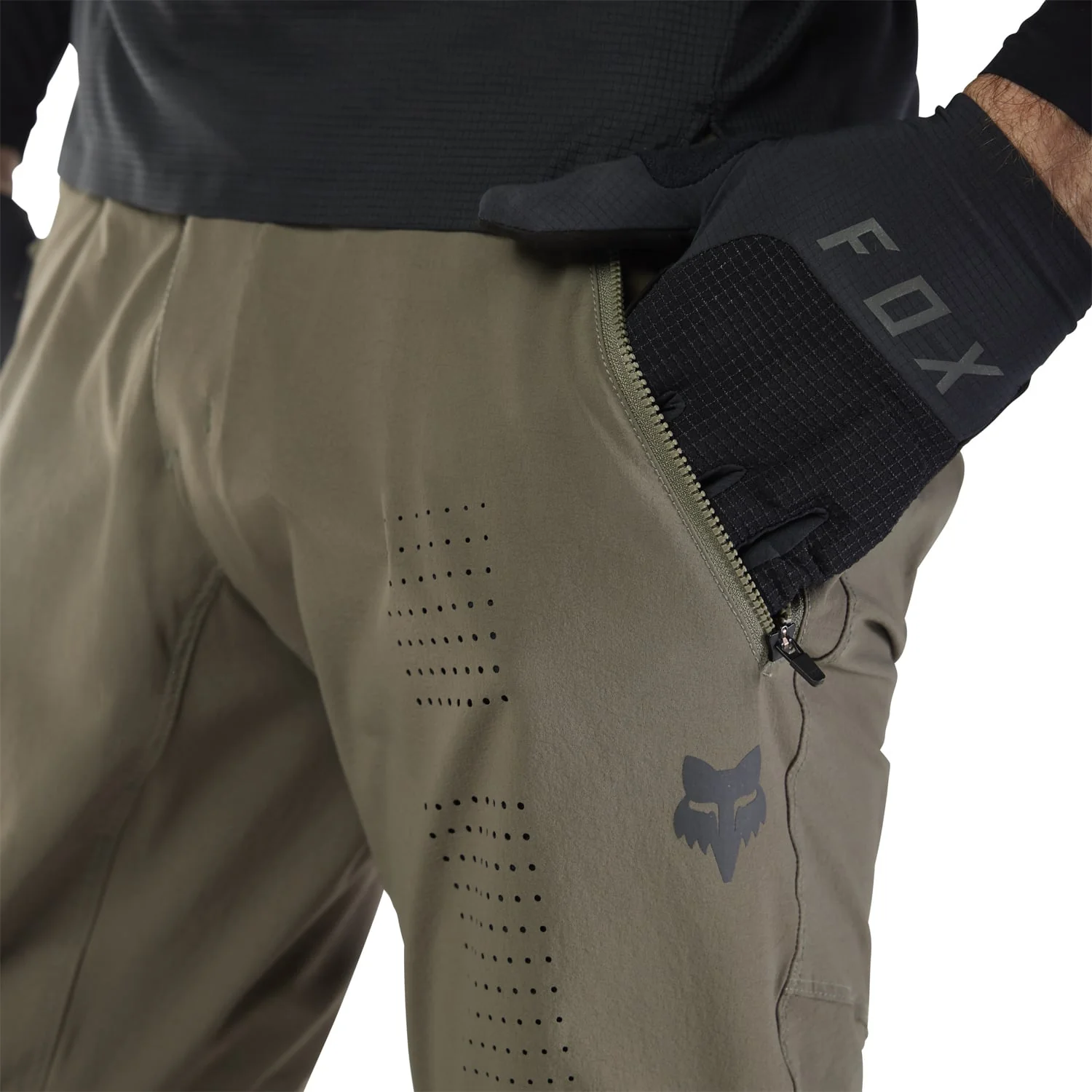 Pantalon FOX FLEXAIR Kaki - Image 6