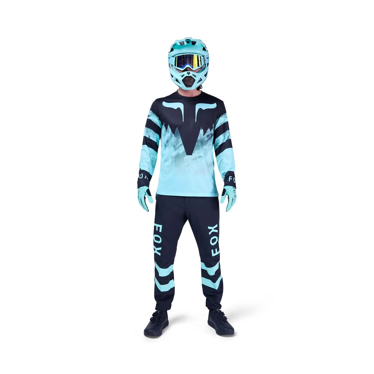 Pantalon FOX RANGER KAIROS Noir/Bleu - Image 10
