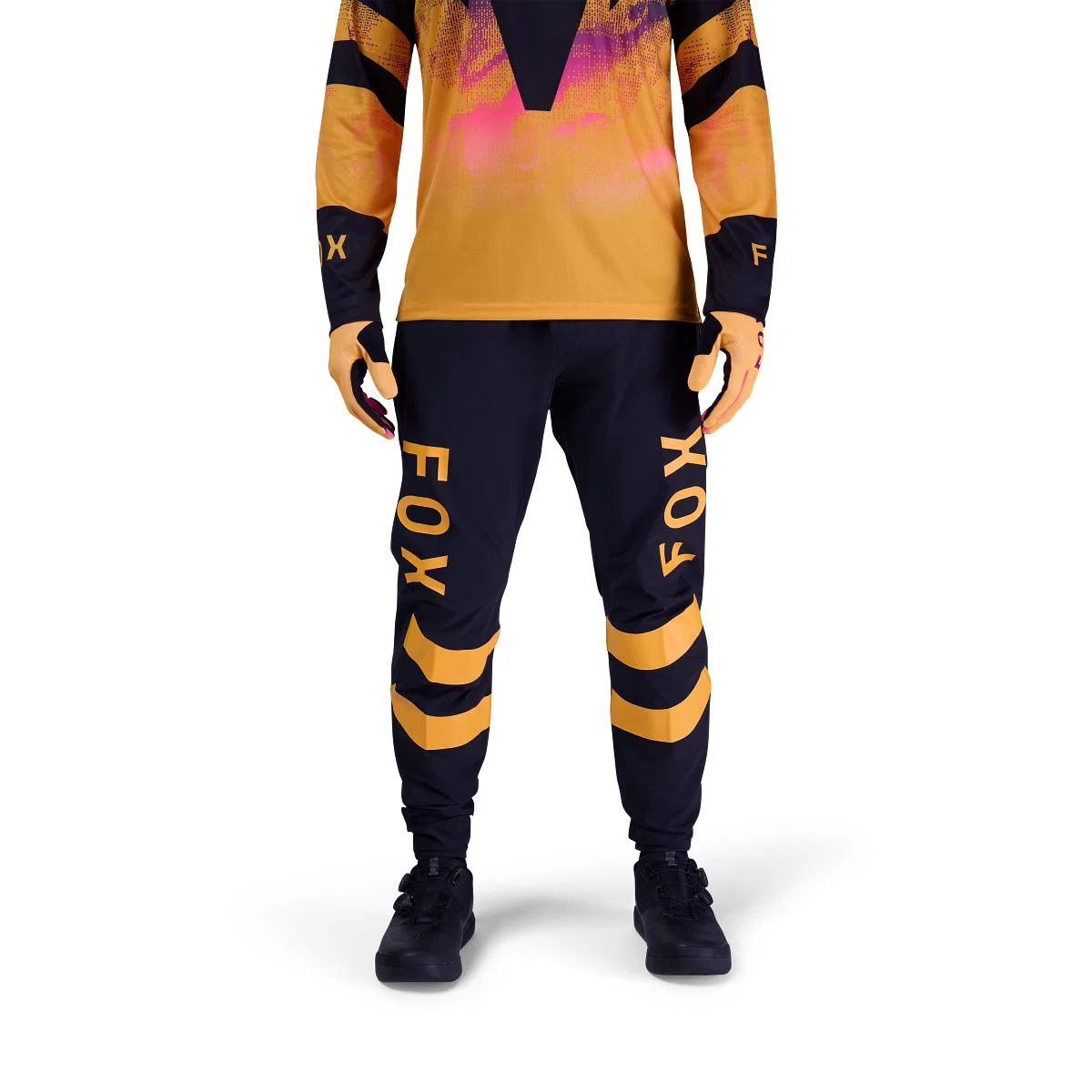 Pantalon FOX RANGER KAIROS Noir/Orange - Image 3
