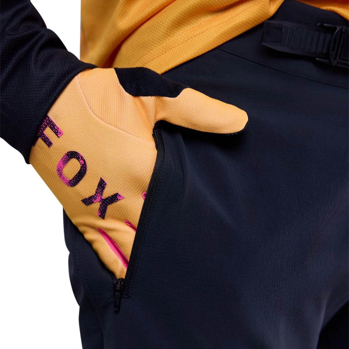 Pantalon FOX RANGER KAIROS Noir/Orange - Image 5