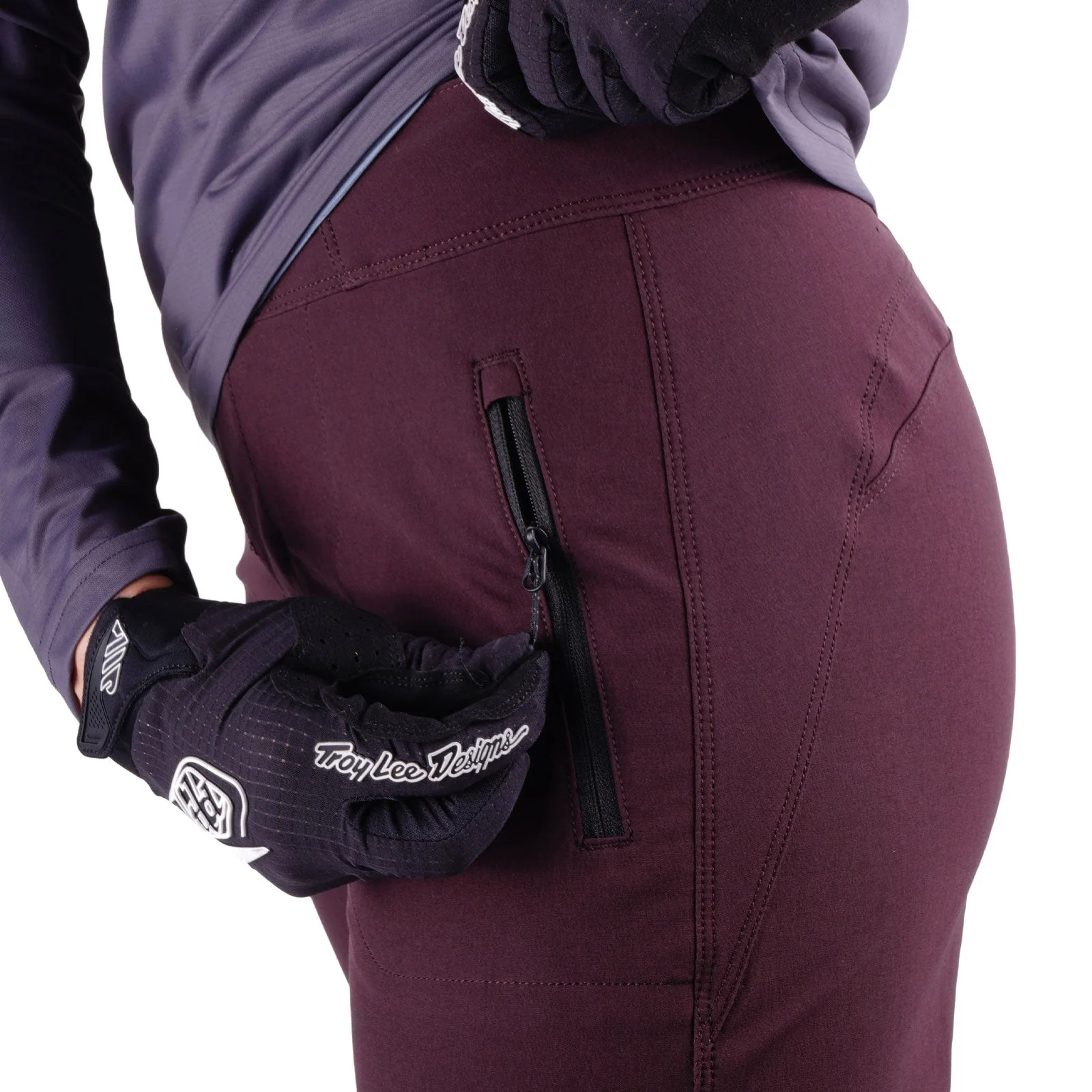 Pantalon TROY LEE DESIGNS LILIUM PRO MONO Femme Bordeaux - Image 5