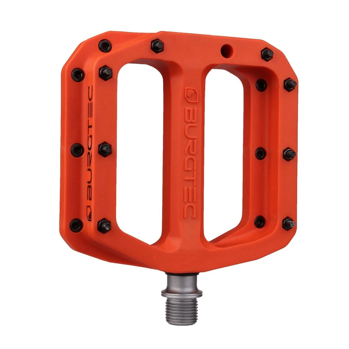 Pédales Plates BURGTEC MK4 Composite Iron Bro Orange