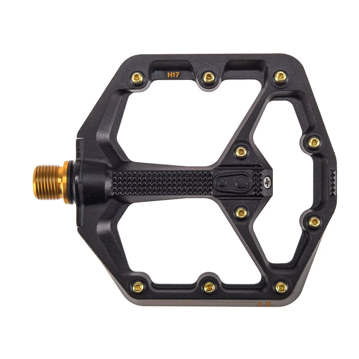 Pédales Plates CRANKBROTHERS STAMP 11 Small Noir/Or - Image 3
