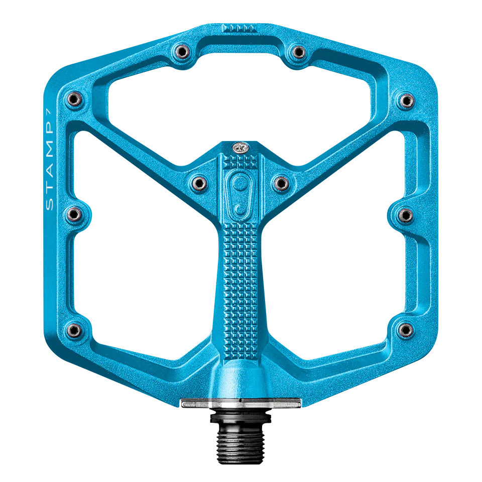 Pédales Plates CRANKBROTHERS STAMP 7 Large Bleu