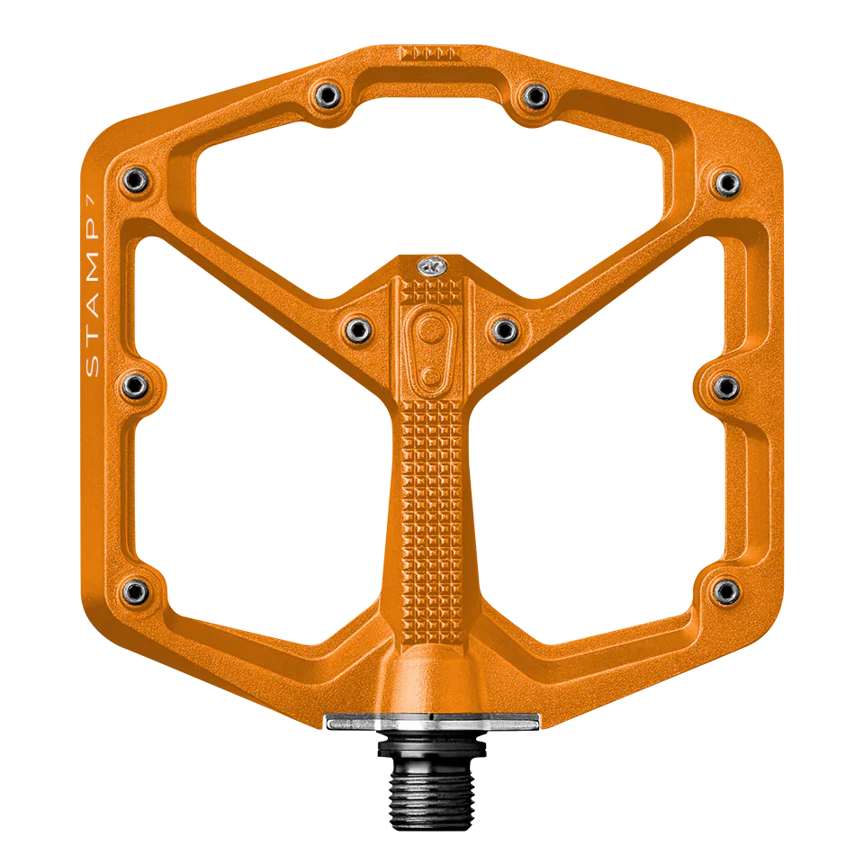 Pédales Plates CRANKBROTHERS STAMP 7 Large Orange