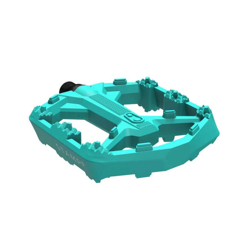 Pédales Plates CRANKBROTHERS STAMP 0 Large Turquoise - Image 2