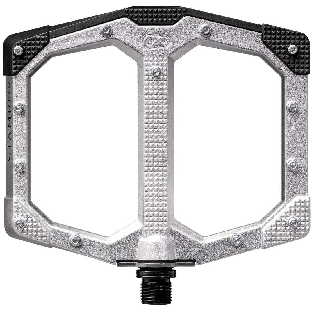 Pédales Plates CRANKBROTHERS STAMP EVO Large Argent