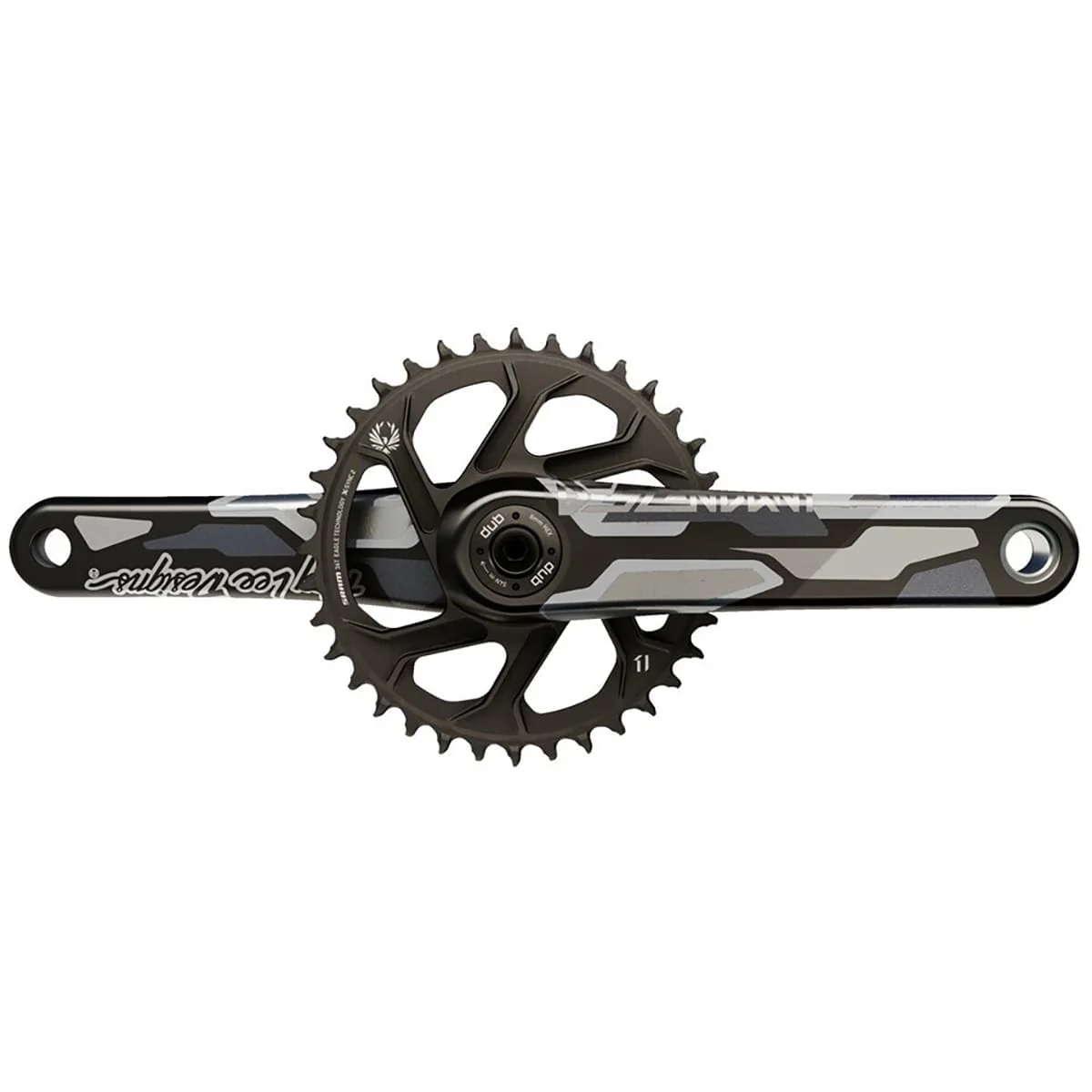 Pédalier Mono 11/12V TRUVATIV DESCENDANT TLD EAGLE ALL DH DUB83 Noir Carbone