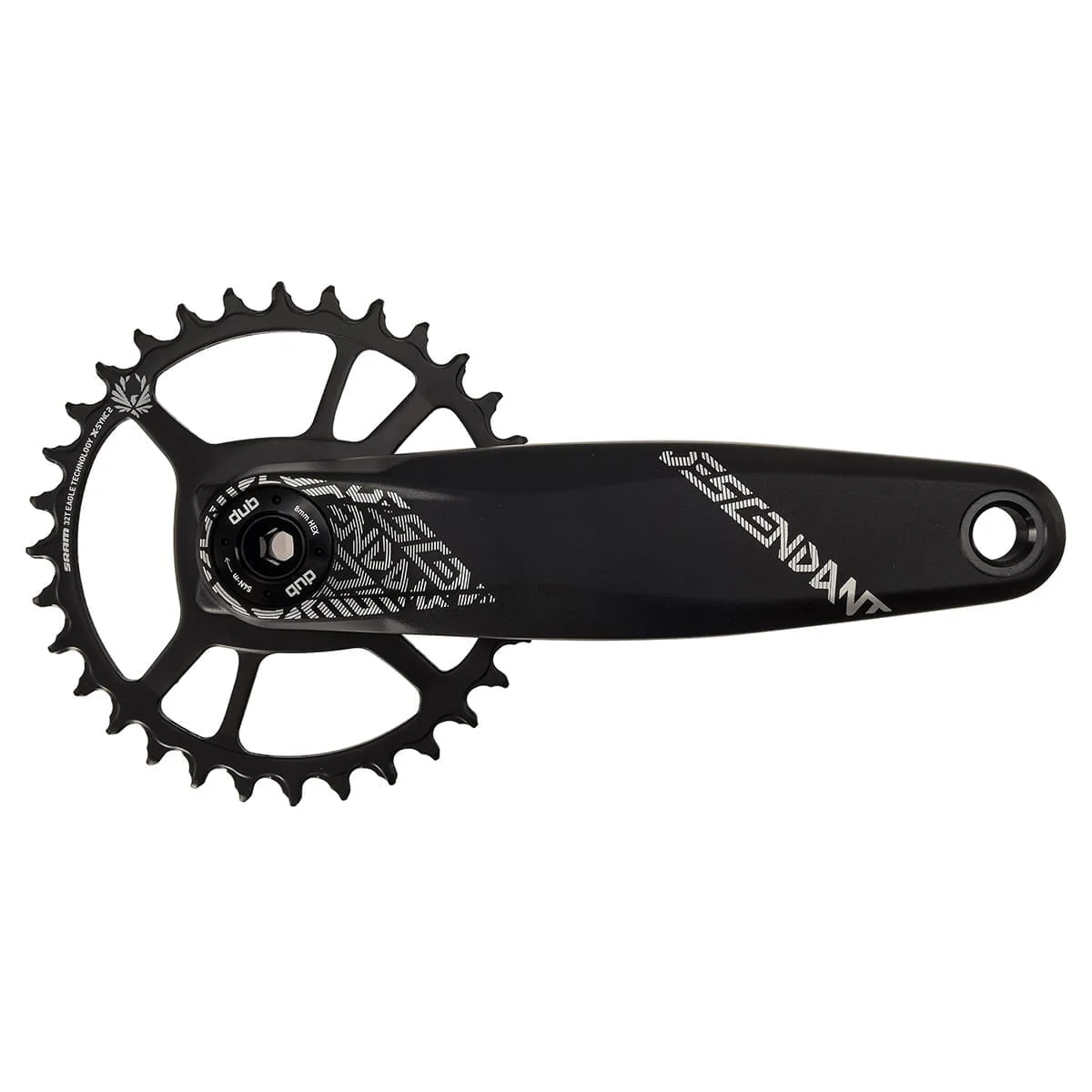 Pédalier Mono 12V TRUVATIV EAGLE DESCENDANT ALU 6K BOOST DUB Direct Mount Noir - Image 2