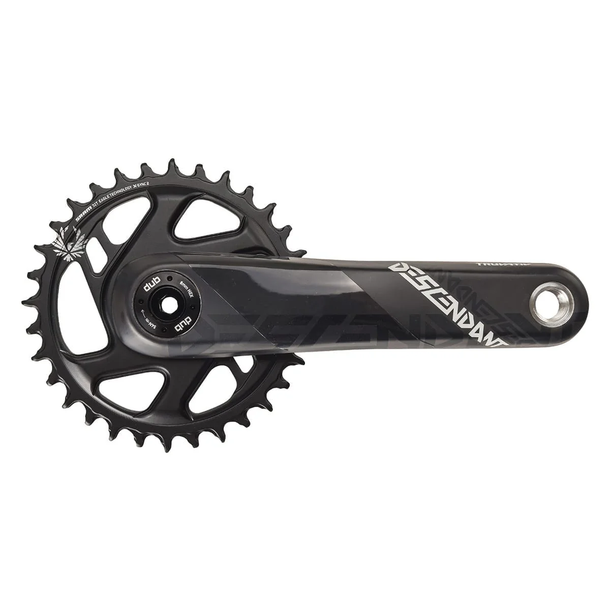 Pédalier Mono 12V TRUVATIV EAGLE DESCENDANT CARBON BOOST DUB Direct Mount Noir