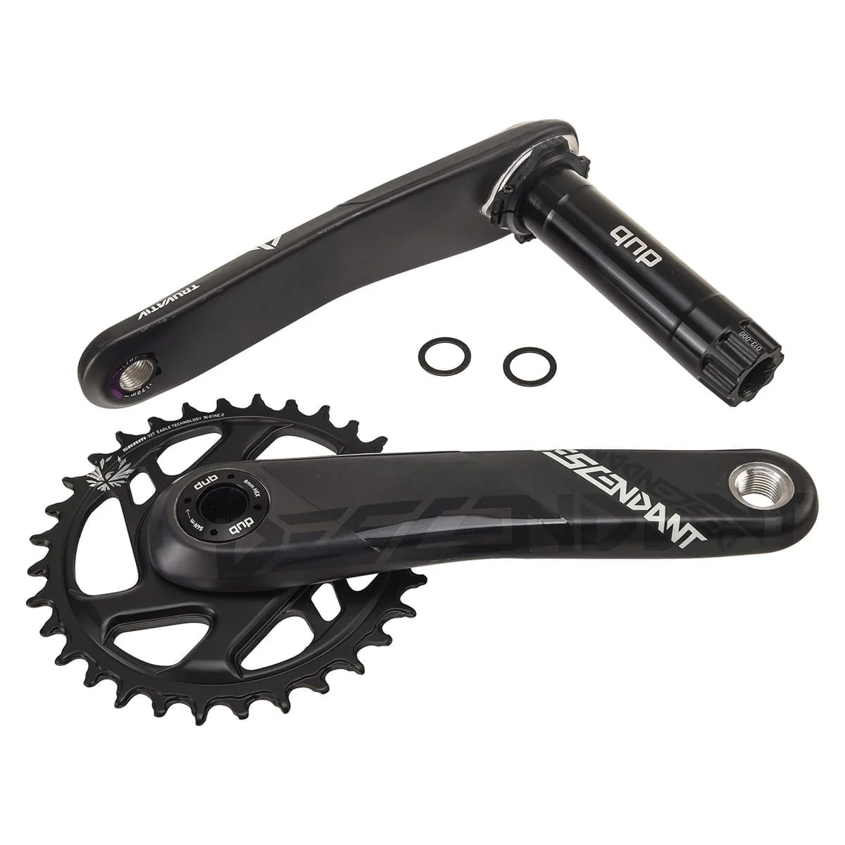 Pédalier Mono 12V TRUVATIV EAGLE DESCENDANT CARBON BOOST DUB Direct Mount Noir - Image 2