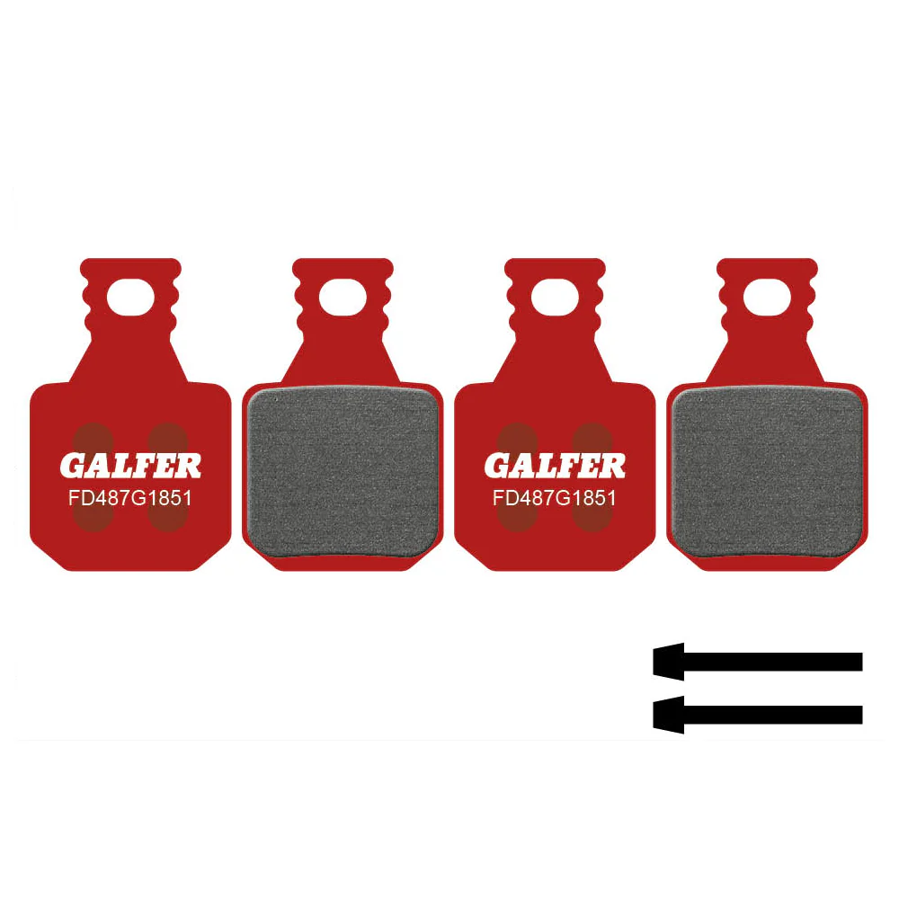 Plaquettes Semi-Métalliques GALFER ADVANCED Magura MT5 / MT7 (4 pistons)