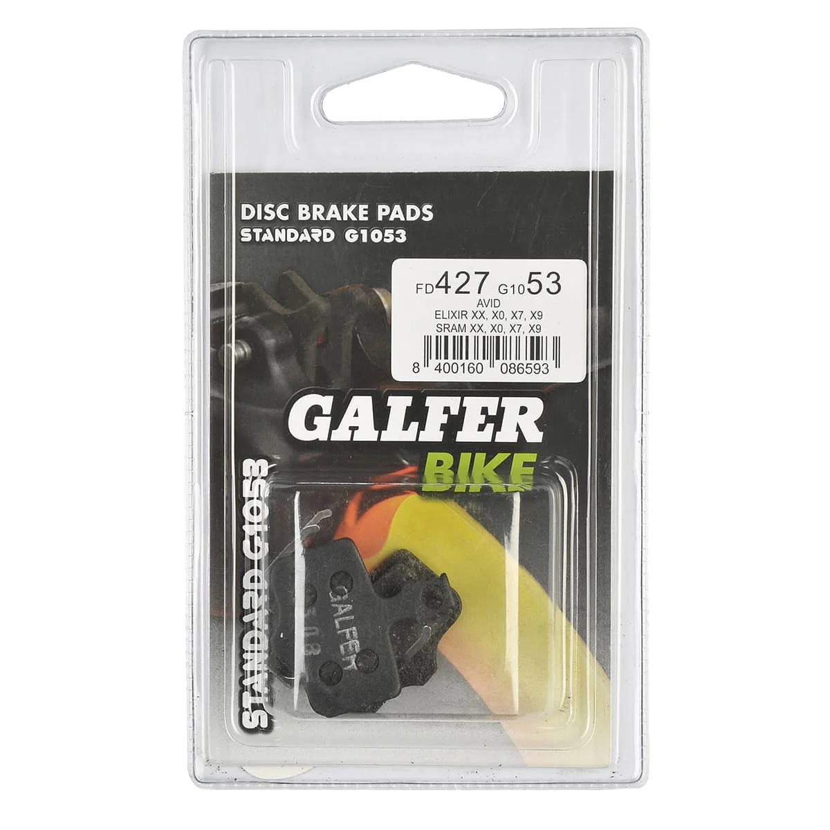 Plaquettes Semi-Métalliques GALFER PERFORMANCE Avid/Sram Elixir / XX / X0 / DB / Level / Level T / Level TL - Image 3