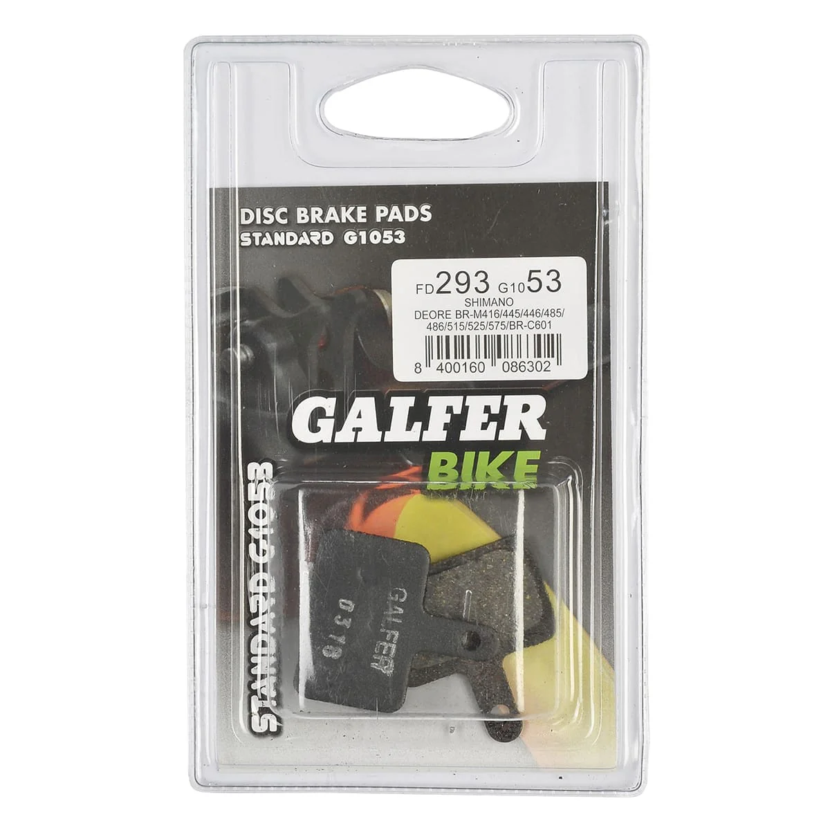 Plaquettes Semi-Métalliques GALFER PERFORMANCE Shimano B01S Deore Tektro - Image 4