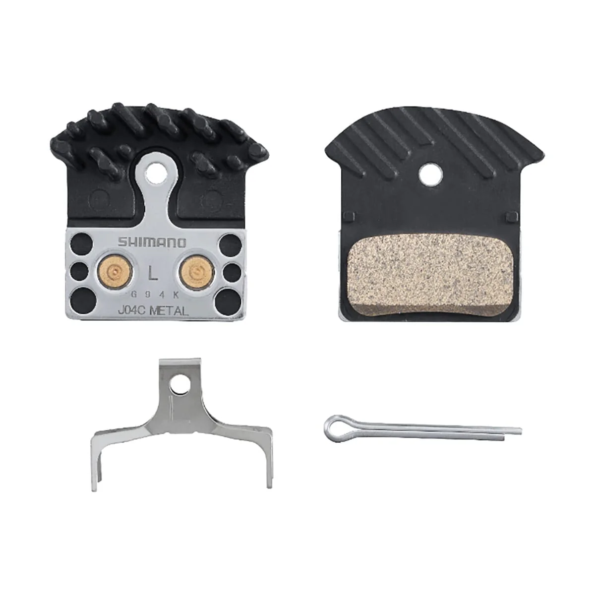Plaquettes Métalliques SHIMANO J04C Ice Tech XTR/XT/SLX/Deore