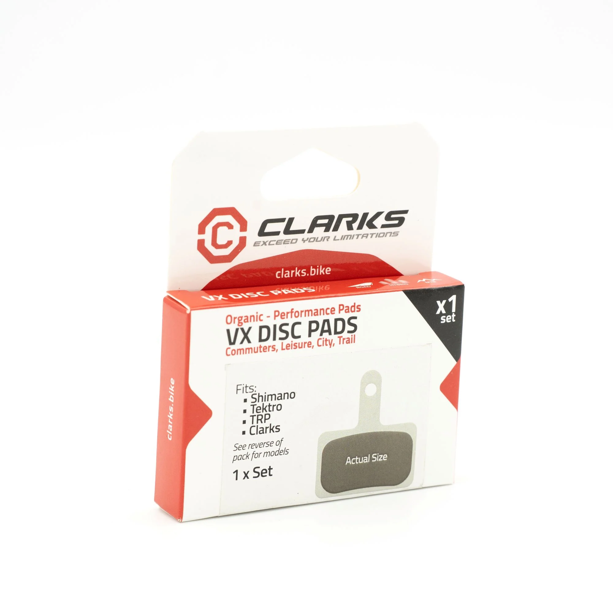 Plaquettes Organiques CLARKS Shimano B05S-RX B03S B01S Deore Tektro - Image 2