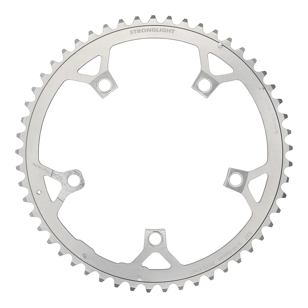 Plateau Extérieur 9/10V STRONGLIGHT ALU 7075 Campagnolo Type B 135mm