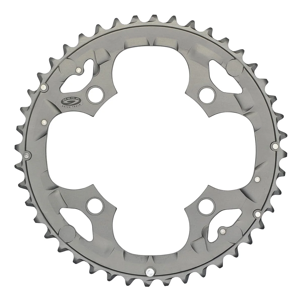 Plateau Extérieur SHIMANO DEORE M590 9V 4 Trous 104mm Argent