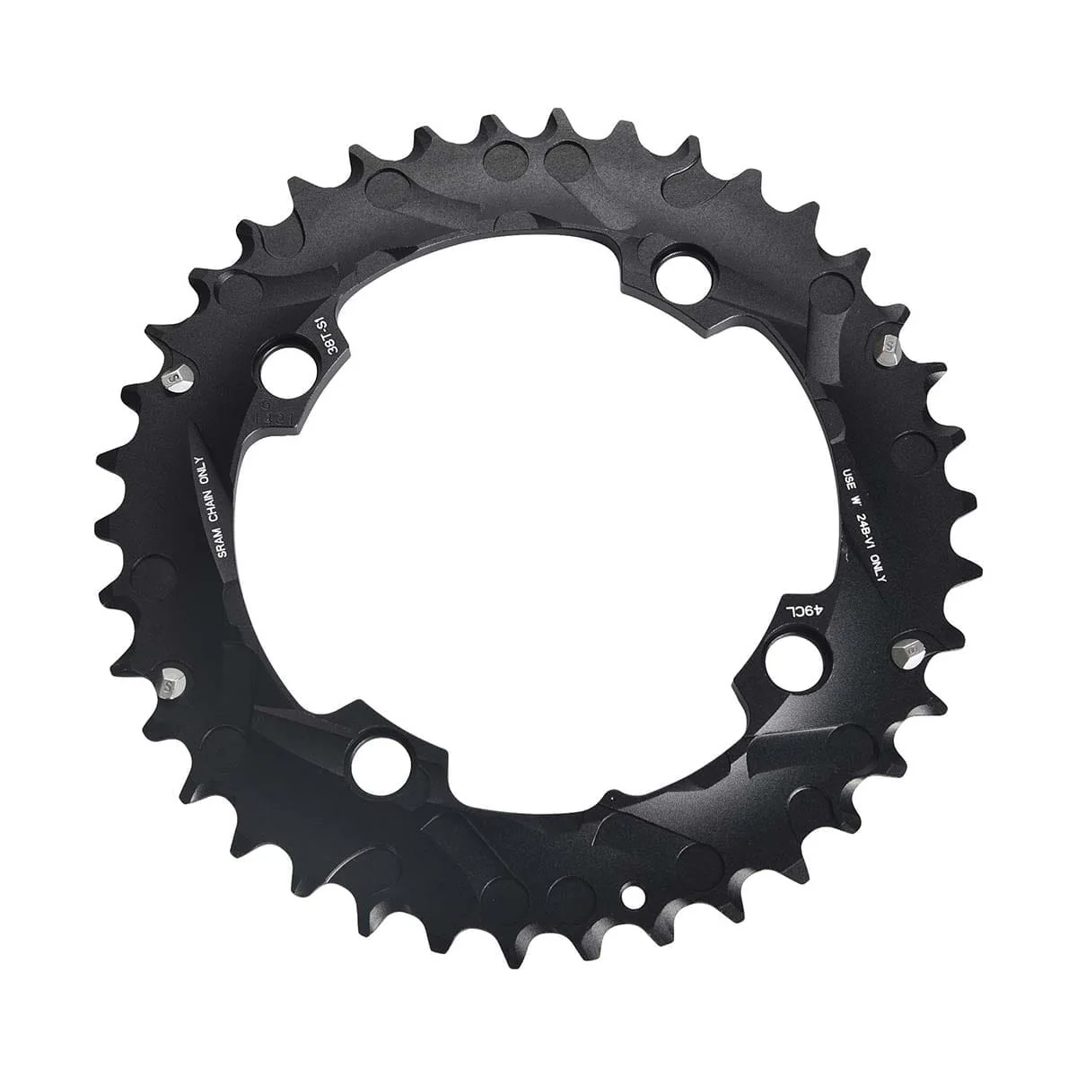 Plateau Extérieur SRAM/TRUVATIV 10V 4 Trous 104mm Noir