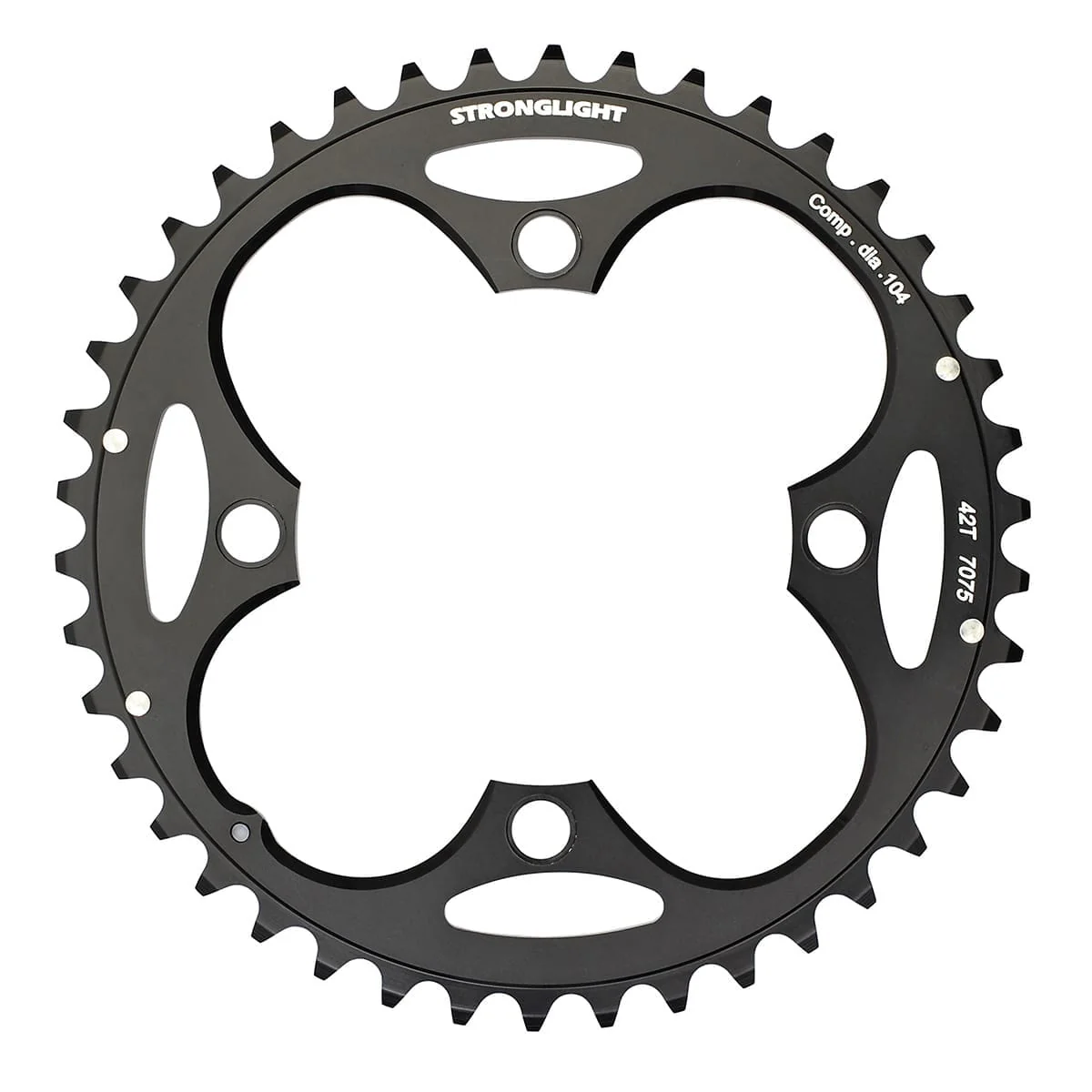 Plateau Extérieur STRONGLIGHT ALU 7075 9V 4 Trous 104mm