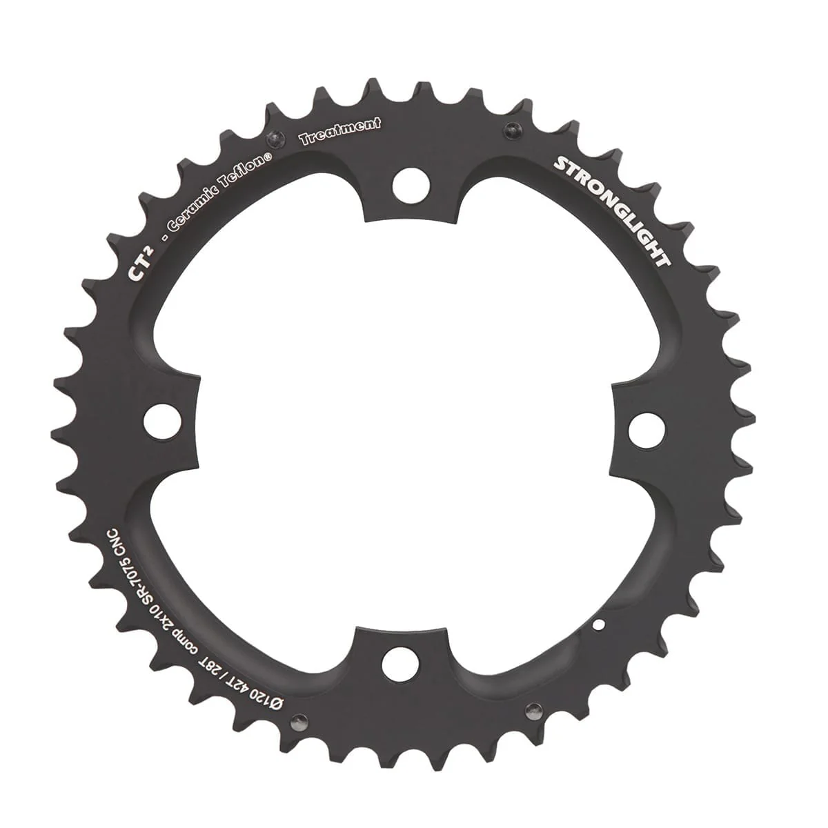 Plateau Extérieur STRONGLIGHT CT² Sram 10V 4 Trous 120mm