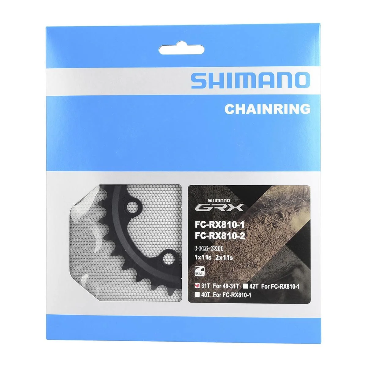 Plateau Intérieur 11V SHIMANO GRX RX810 80mm - Image 3