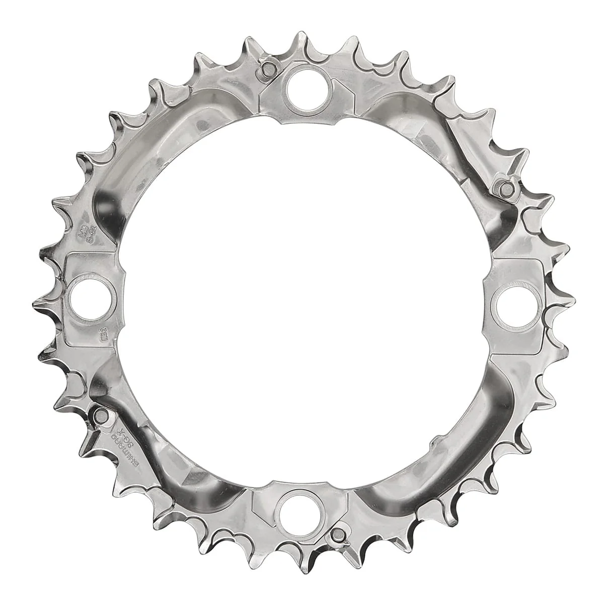 Plateau Intermédiaire SHIMANO DEORE M530 9V 4 Trous 104mm Argent