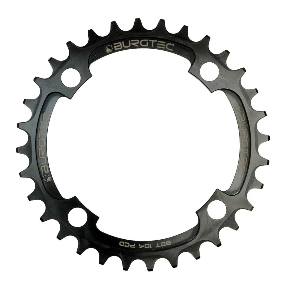 Plateau Mono BURGTEC THICK THIN 9/10/11/12V Narrow Wide 4 Trous 104mm Noir