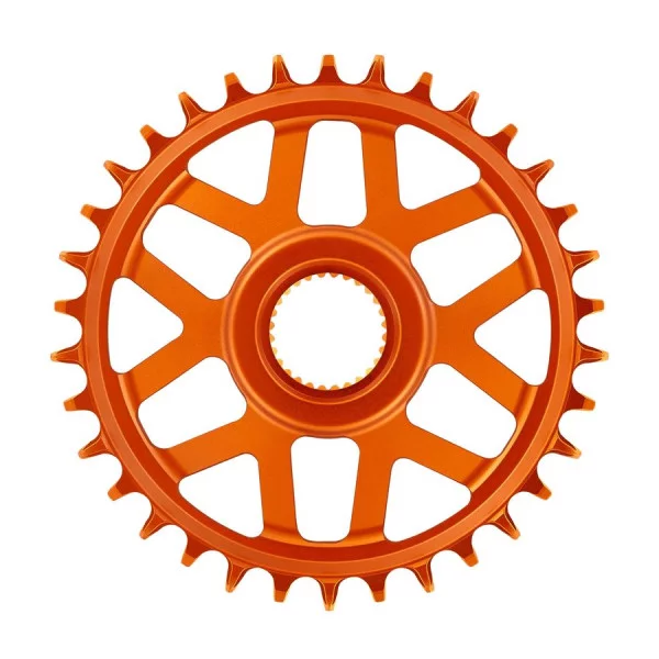 Plateau Mono E-THIRTEEN HELIX RACE E-SPEC 11/12V Direct Mount Bosch Gen4 Offset 13mm Orange - Image 2