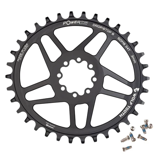 Plateau Mono Oval WOLF TOOTH 12V SRAM Direct Mount 8 vis Offset 3mm - Image 3