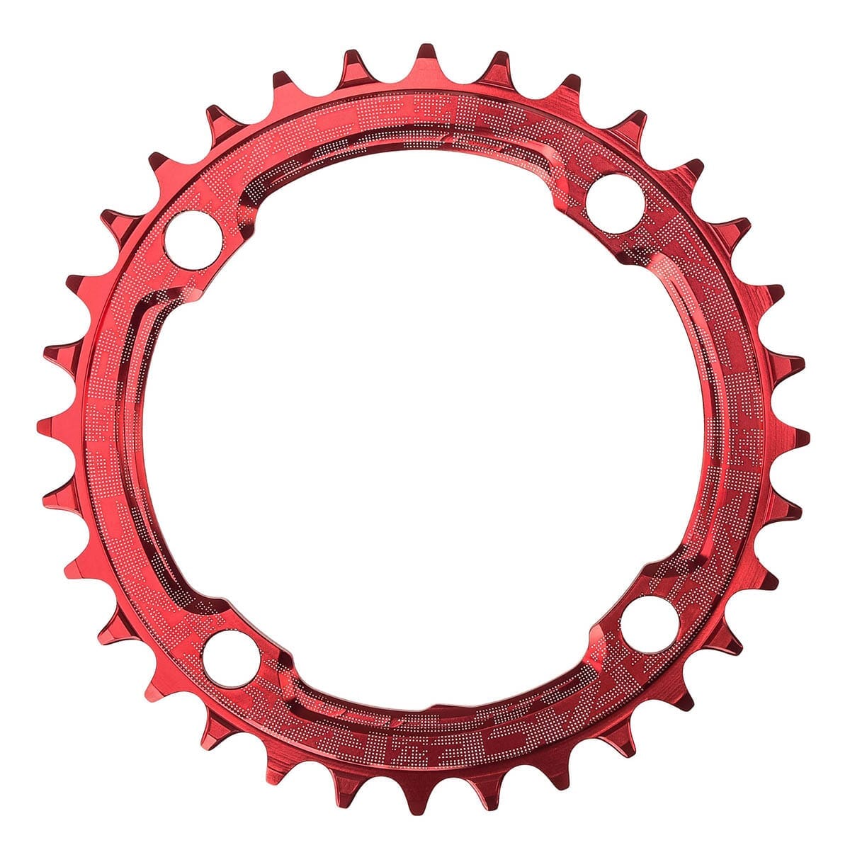 Plateau Mono RACE FACE NARROW WIDE 9/10/11/12V 4 Trous 104mm Rouge