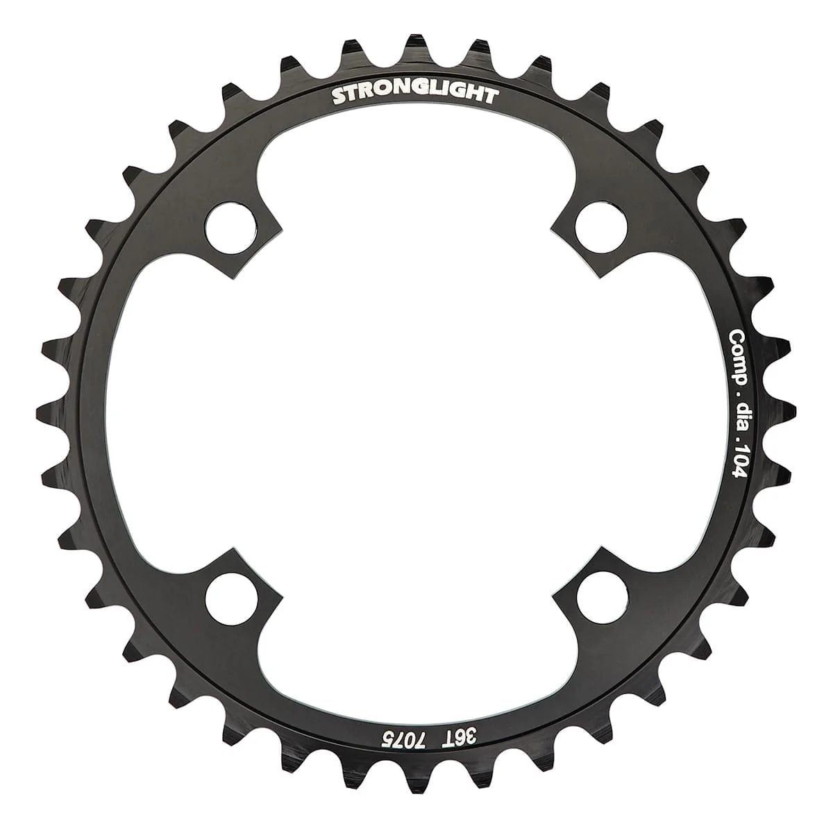 Plateau Mono STRONGLIGHT ALU 7075 DH 8/9V 4 Trous 104mm