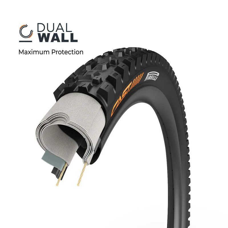 Pneu CAST PIRELLI PROTAGONIST 29x2.40 DualWall Smart Evo DH Tubeless Ready - Image 6