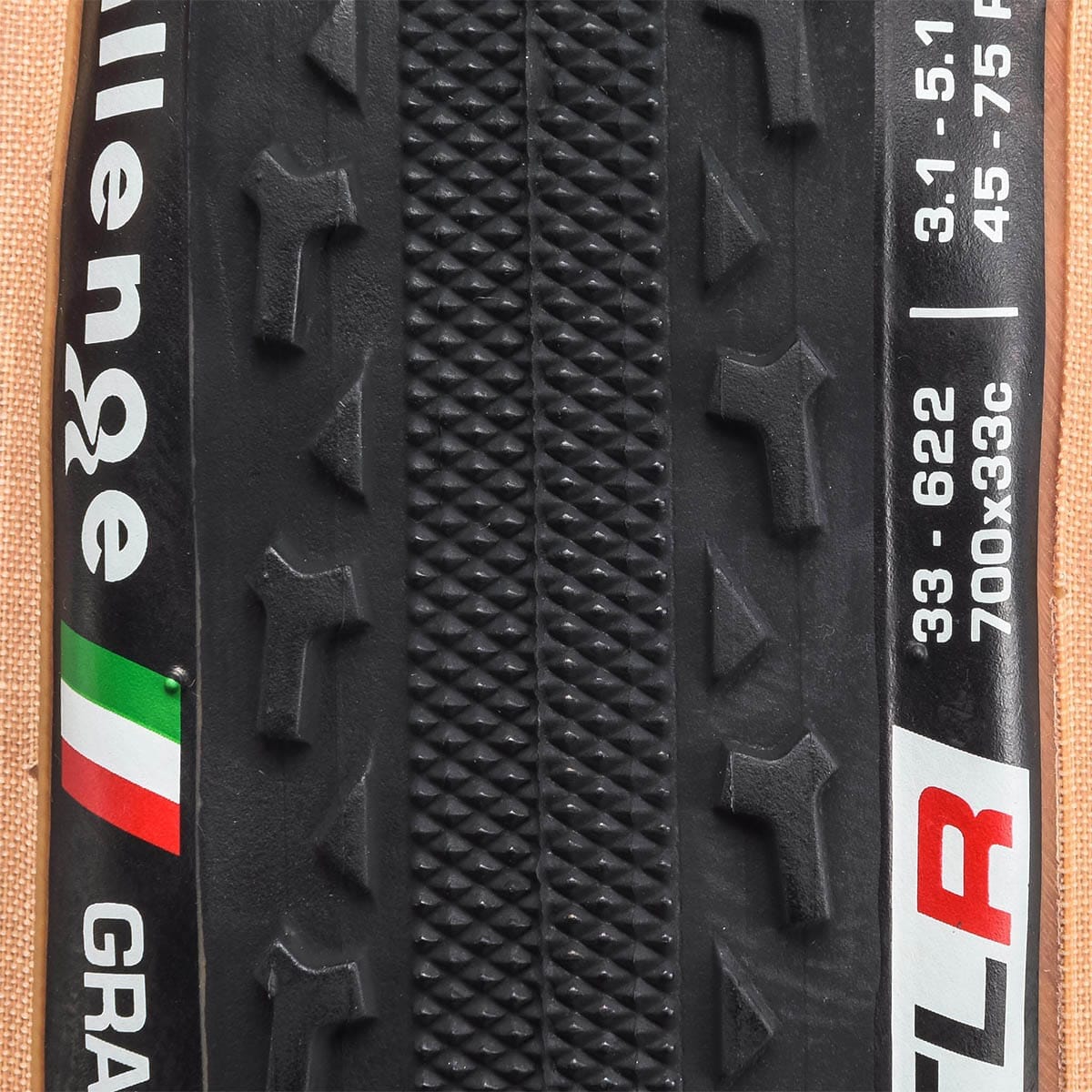 Pneu CHALLENGE GRAVEL GRINDER 700x33c Tubeless Ready Beige - Image 2