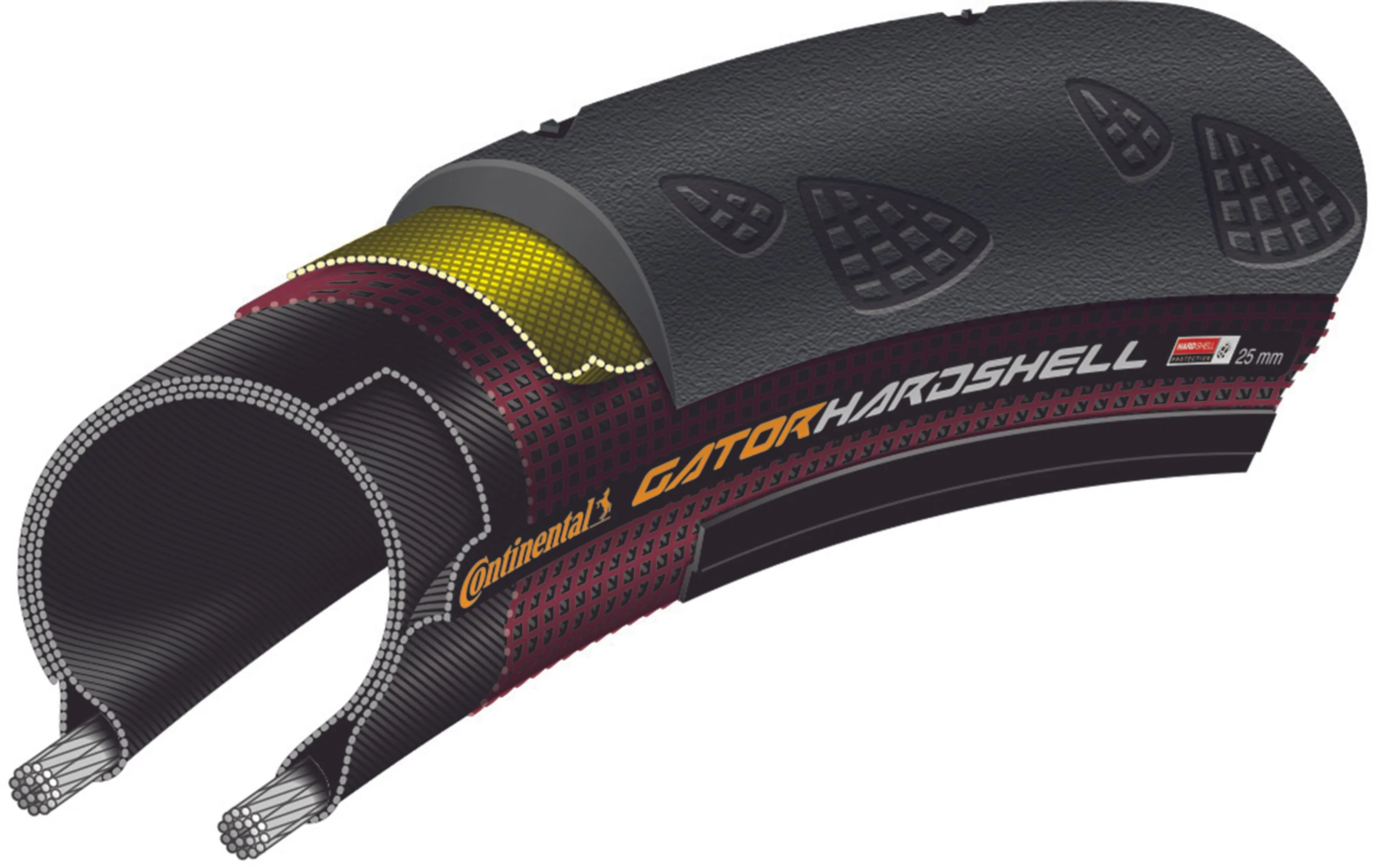 Pneu CONTINENTAL GATOR HARDSHELL 700c TubeType Noir - Image 5
