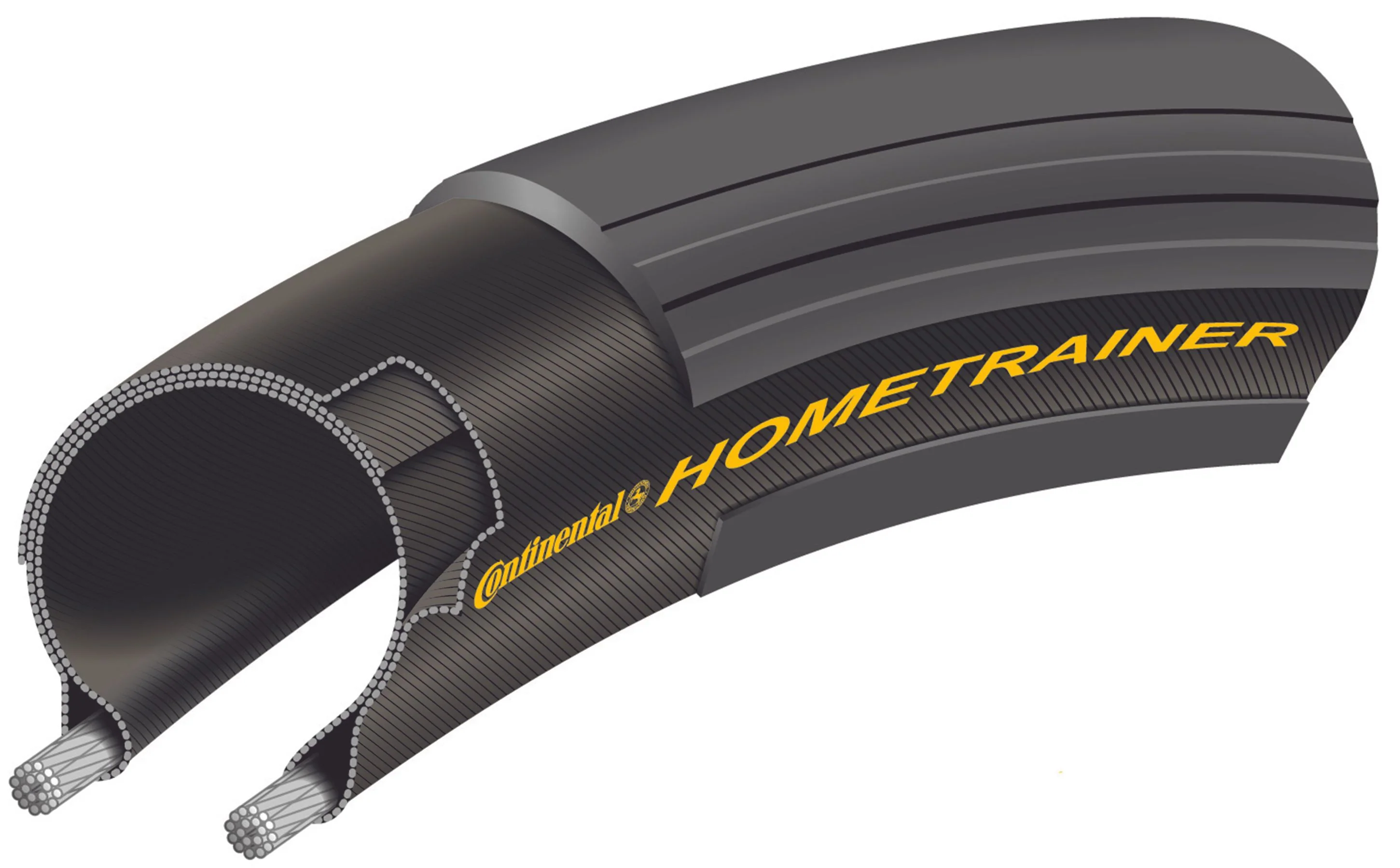 Pneu pour Home Trainer CONTINENTAL HOMETRAINER II 700x23c TubeType Souple - Image 5