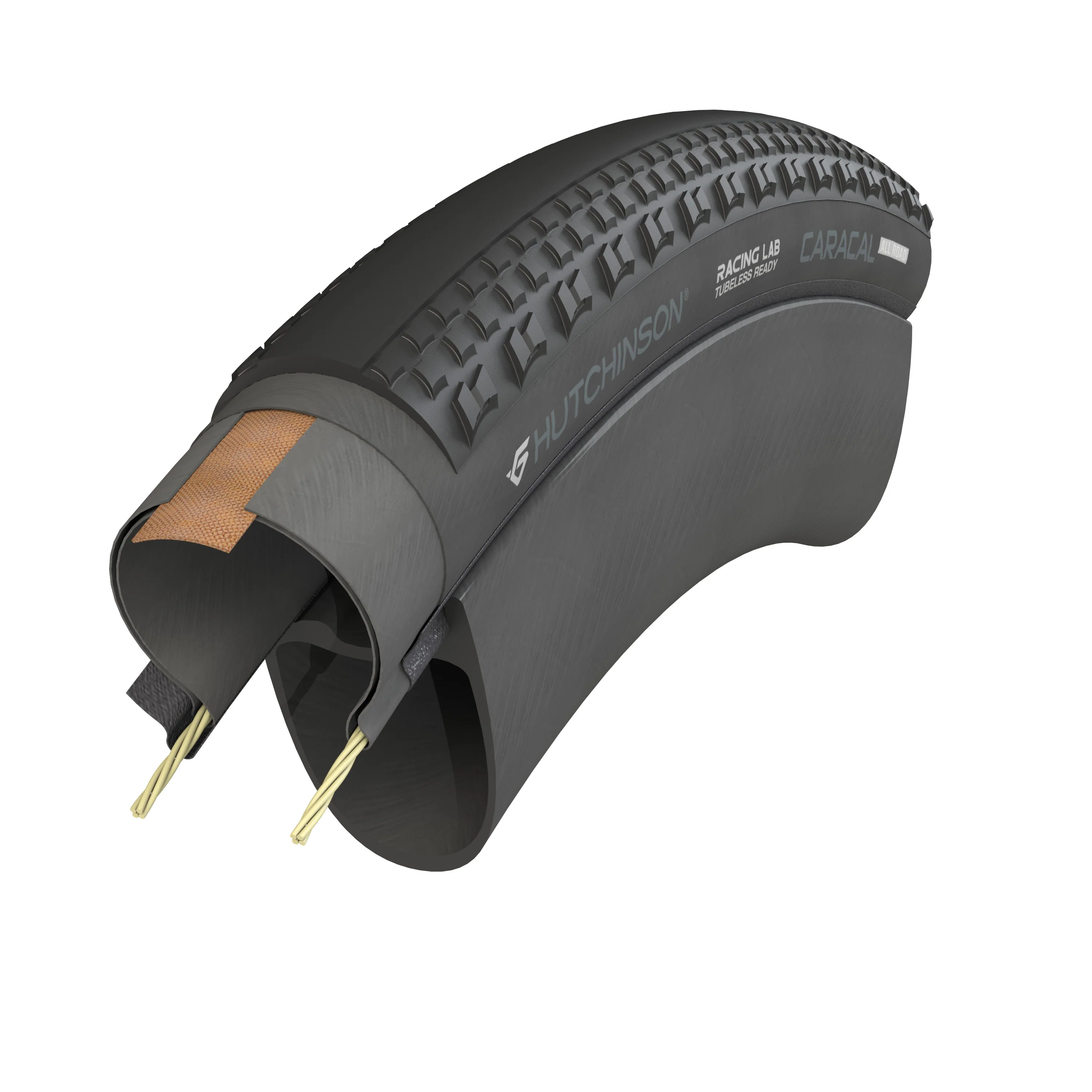 Pneu HUTCHINSON CARACAL ALLROAD 700x35 Tubeless Ready Noir - Image 5