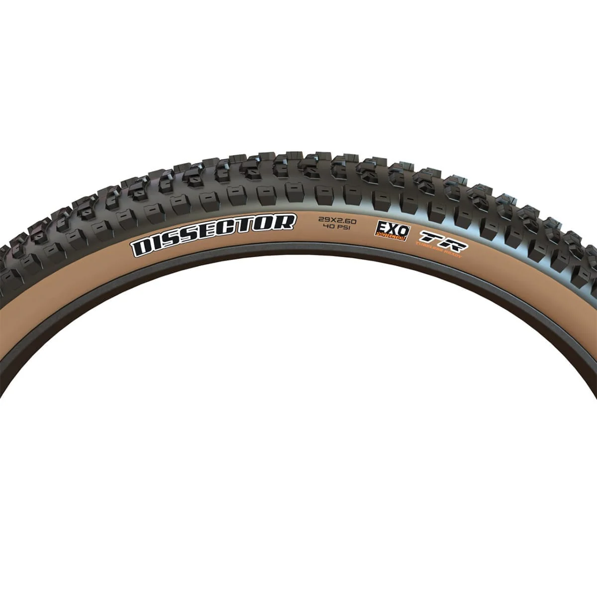 Pneu MAXXIS DISSECTOR 29x2.60 WT Exo Tubeless Ready Souple Tanwall - Image 2