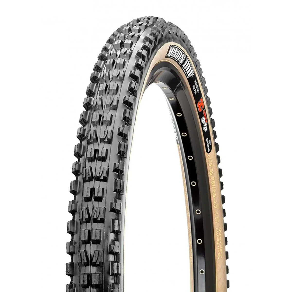 Pneu MAXXIS MINION DHF 27.5x2.30 Exo 3C MaxxTerra Tubeless Ready Souple Tanwall