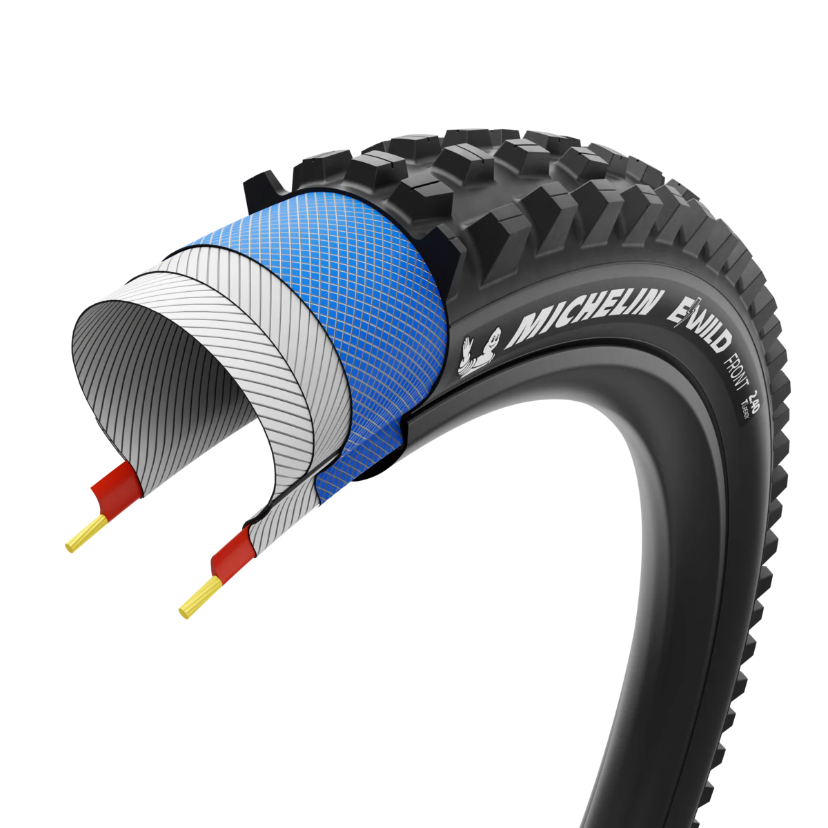 Pneu MICHELIN E-WILD FRONT Performance Line 27.5x2.60 Tubeless Ready Souple Noir - Image 4