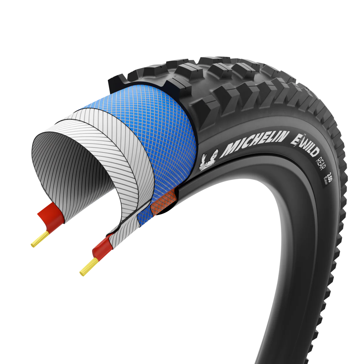 Pneu MICHELIN E-WILD REAR Performance Line 29x2.60 Tubeless Ready Souple Noir - Image 4