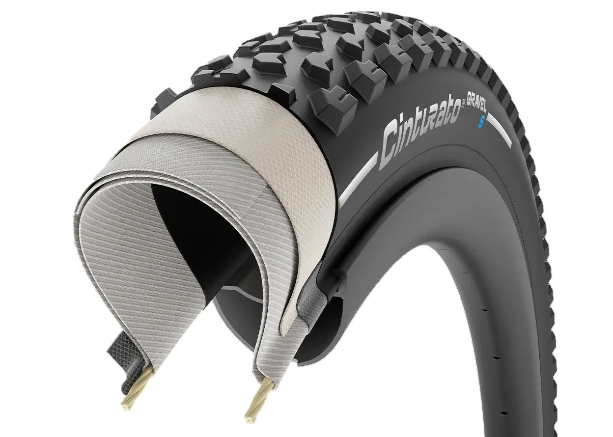 Pneu PIRELLI CINTURATO GRAVEL S 700x40c Tubeless Ready Noir - Image 4